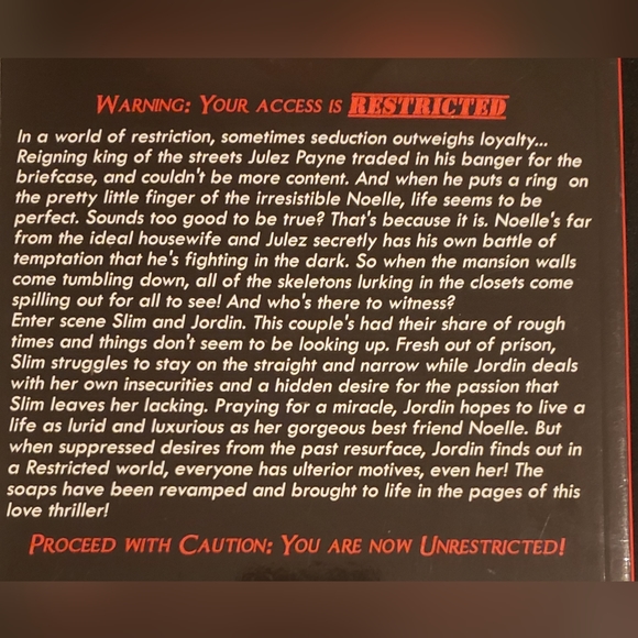 Restricted Novel By: Takerra Allen - Picture 4 of 4